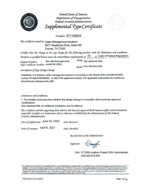 ST11282DS Certificate